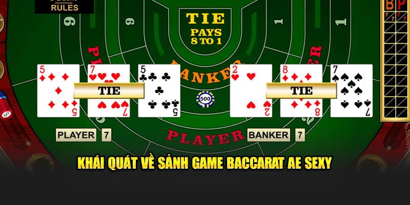 Khái quát về sảnh game Baccarat AE Sexy